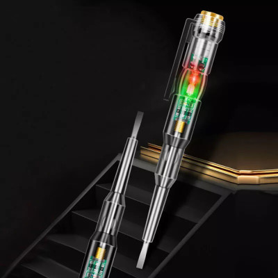 Euclid Multi-function LED Test Pen with Screwdriver for Electric Power Testing Analog Voltage Tester