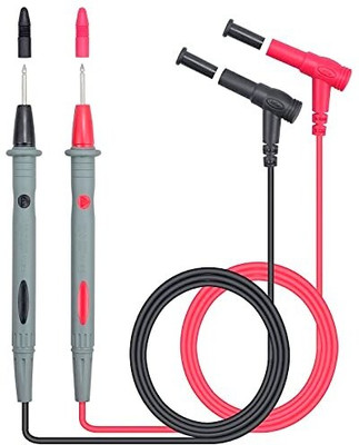 Divinext 1 Pair High Quality Pointy Universal Probe Test Leads Plugs Thin Tip Needle for Multi Meter, Clamp Meter, Volt Meter, Electronic Work with Ultra Fine Super Softer Antifreezing Silicon Probe with Rubber Shrouded Pen Line Meter Testing Wire Pen Test Cable Probe Plugs for Digital Multimeter(Re Divinext 1 Pair High Quality Pointy Universal Probe Test Leads Plugs Thin Tip Needle for Multi Meter, Clamp Meter, Volt Meter, Electronic Work with Ultra Fine Super Softer Antifreezing Silicon Probe with Rubber Shrouded Pen Line Meter Testing Wire Pen Test Cable Probe Plugs for Digital Multimeter(Re
