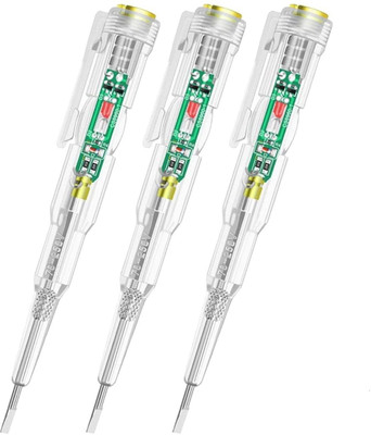 Euclid Current Meter Responsive Electrical Voltage Tester Pen-3pc Analog Voltage Tester
