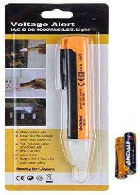 Divinext 2 pc Combo AC Voltage Alert Pen with Buzzer Beep + Led Flash Light + Battery Digital Voltage Tester Divinext 2 pc Combo AC Voltage Alert Pen with Buzzer Beep + Led Flash Light + Battery Digital Voltage Tester