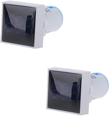 DECENT AIR SYSTEM AD16-22DSV 2Pcs Digital LED Display AC 60-500V Blue Voltmeter(Digital)
