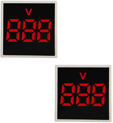 DECENT AIR SYSTEM AD16-22DSV 2Pcs Digital LED Display AC 50-500V Red Voltmeter(Digital)