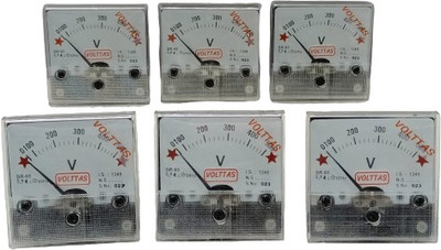 Ambika Sales 65MM SR 65 VOLTTAS SET OF 6 Voltmeter(Analog)
