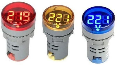 DECENT AIR SYSTEM AD16-22DSV 3Pcs Digital LED Display AC 60-500V RYB Voltmeter(Digital)