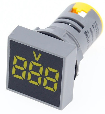 DIVYE Digital AC Voltmeter Indicator - AC 60-500V, LED Display(Yellow) Voltmeter(Digital)