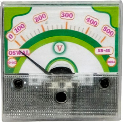 Ambika Sales OSWAL. Square Round 65MM 2.5 INCH Voltmeter(Analog)