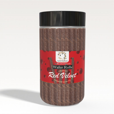 Earthly Resources Red Velvet Wafer Roll | 15 Sticks Wafer Rolls(270 g)