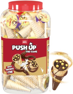 HUGS Push up The Cone 60pcs in The Jar Wafer Rolls(900 g)