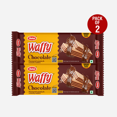 Dukes Waffy - Chocolate flavoured creamy & crunchy Wafers(2 x 55 g)