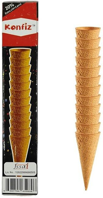 KONFIZ Rolled Sugar Cone 100ml 12pcs of packing Wafer Rolls(300 g)