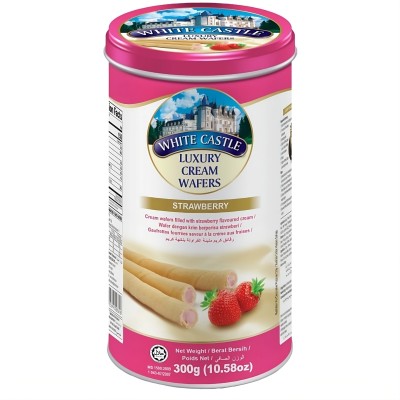 White Castle Strawberry Cream Wafer Rolls(300 g)