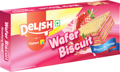 Delish by Flipkart Strawberry Flavoured Crunchy Wafers(150 g)