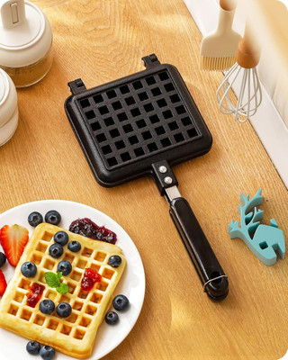 RBGIIT Die Cast Aluminium Gas Stove Waffle Maker | Non Stick, Easy Clean & Durable Waffle Maker