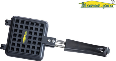 Home-pro Black Handle Waffle Maker Mould for Gas Burner Stove Non Stick Waffle Maker