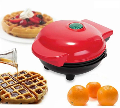 MICRO BELIEVE Mini Waffle Maker 4 Inch 350 Watts:Stainless Steel Electric Iron Machine Maker Waffle Maker