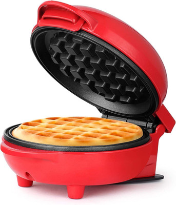Viksenterprise Mini Waffle Maker 4 Inch 350 Watts:Stainless Steel Electric Iron Waffle Maker Waffle Maker