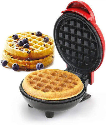 Fulkiza Mini Waffle Maker Steel Non-Stick Electric Iron Machine for Individual Waffles Waffle Maker