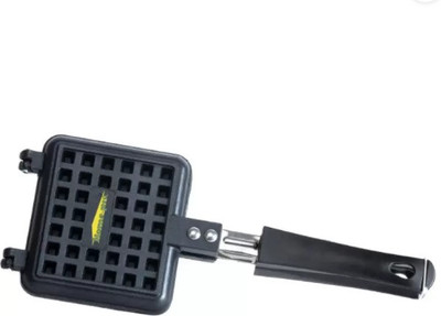 Home-pro Black Handle Waffle Maker Mould for Gas Burner Stove Non Stick Waffle Maker