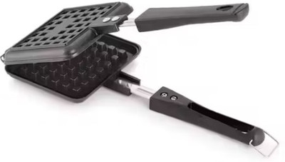Essentialz Non Stick Gas Stove Waffle Maker Pan with Heat Resistant Handle Waffle Maker