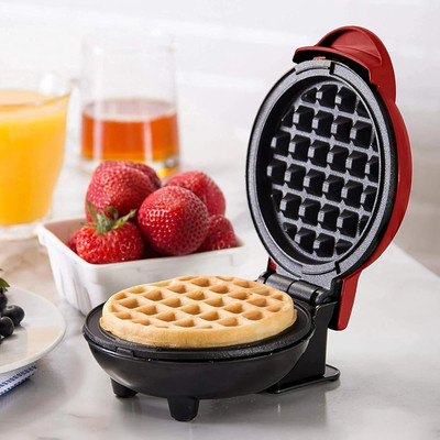Buyerzone 350W Mini 3-in-1 Waffle Maker - Non-Stick Electric Pancake & Waffle Iron Waffle Maker