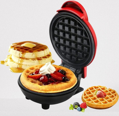 juggaris Compact Electric Waffle Iron – Non-Stick Waffle Maker