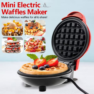 Okara Mini Waffle Maker Machine | for Home, Kitchen & Breakfast –Compact & Easy to Use Waffle Maker