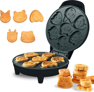 BEZTRO Mini Waffle Maker Machine Non Stick Electric Snack & Dessert Appliance Waffle Maker