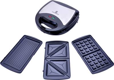 Homeberg 3 in 1 Toast, Grill Sandwich & Waffle Maker. HG 360 Toast, Grill, Waffle