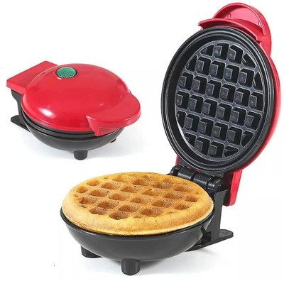 Fulkiza Mini Waffle Maker SS Non-Stick Electric Iron Machine Waffles, Pan Cakes M07 Waffle Maker