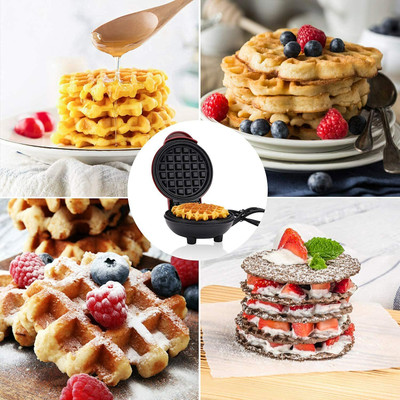 MAITRI ENTERPRISE Mini Waffle Maker SS Non-Stick Electric Iron Machine Waffles, Pan Cakes M06 Waffle Maker