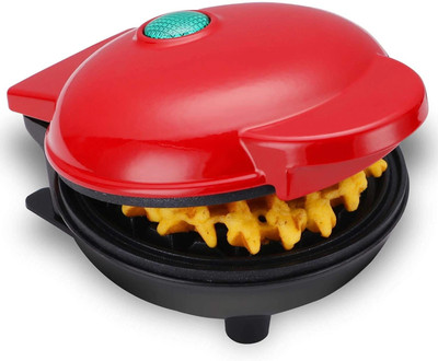 WeProve Mini Waffle Maker 4 Inch- 350 Watts: Stainless Steel Non-Stick Electric Waffle Maker
