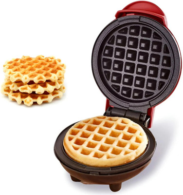 ALAKHEXPORT Mini Waffle Maker - Portable Electric Non-Stick Waffle Iron Waffle Maker