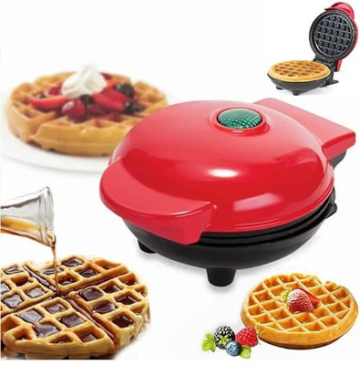 KENVI 3 IN 1 mini Waffle Maker Iron Cast for Home Waffle Maker