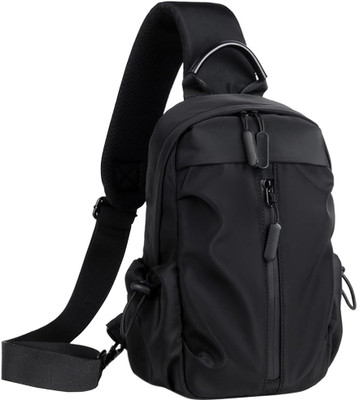 gustave Sling Backpack Crossbody Sling Bag, Chest Bag Daypack Fanny Pack Cross Body Bag Waist Bag(Black)