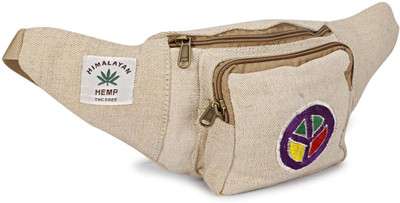 yuvika handicraft Hemp Fanny Pack for Both Men Hemp Waist Bag(White)