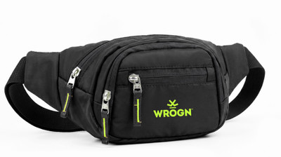 WROGN Waterproof Fanny Pack Belt for Travelling WAIST BAG(Black)