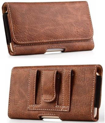 FwellT Mobile Beltpouch Pouch wast Bag BeltClip Pouch Size 7.0 inch Mobile Model-22 Mobile Beltpouch 7.0 inch wast Bag wast Bag BeltClip(Brown)