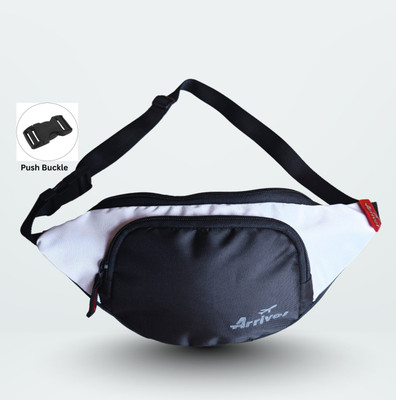 Arrivel Waist Bag, Stylish Chest Bag Sling Bag Cross Body Bag for Men & Women Waist Bag Black(Black, White)