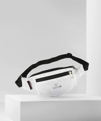 MAIZO Regular Waist Bag/ Fanny Pack/ Shoulder Bag/ Small for Boys & Girls Waist Bag(White)