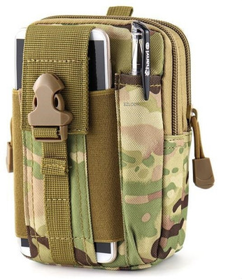 EZLOOT Multipurpose Universal Outdoor Tactical Molle Pouch EDC Utility Gadget Belt Waist Bag For Smartphone, Tools Tactical Molle Pouch Multipurpose Waist Bag(Green)