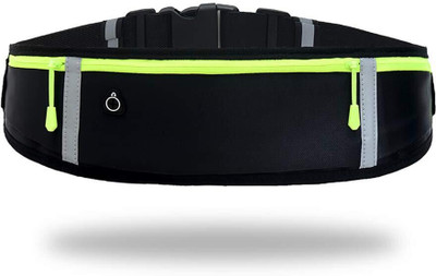 cropito Waterproof Running Waist Bag for Men & Women RUNNING WAIST BAG(Black)