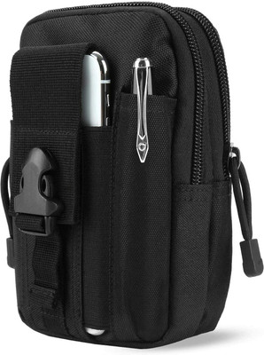 LAFILLETTE Waist Bag Tactical EDC Pouch IFAK Bag Molle Utility Pouch Gadget Organizer Phone Holder Waist Pack(Black)