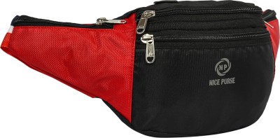 Nice Purse Kamar Pouch Blk-Red (Waist Bag)06 Waist bag(Black, Red)