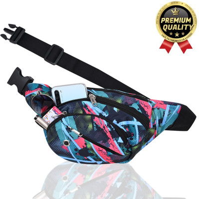 Alton STYLISH WAIST BAG TRENDING DESIGN SKY BLUE AND PINK003 SKY BLUE PINK 001(Pink, Blue)