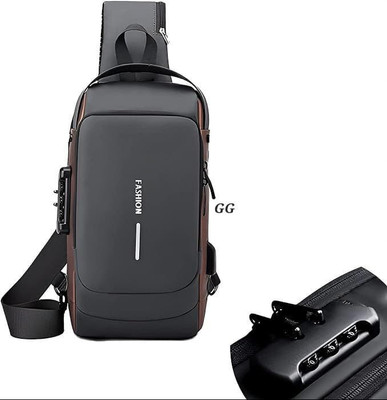 Vibgyor Products Chest Bag Sling Bag, Business Unisex Shoulder Bag Waist Bag Chest Bag(Black)