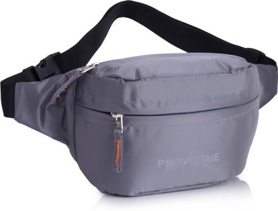 PROVOGUE Travel Handy Hiking Zip Pouch Money Phone Belt Bag with Adjustable Strap Waist Bag(Grey)