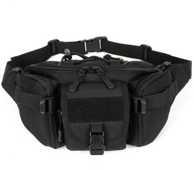 Dlion Waist Bag Pack Hip Belt Bumbag for Outdoor -AS14 Waist Bag Pack Hip Belt Bumbag for Outdoor -AS14(Black)