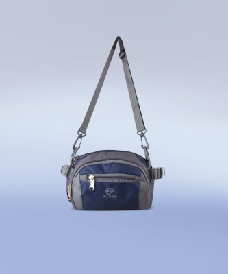 Nice Purse WAIST BAG BLUE /GREY WAIST BAG(Blue)