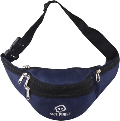 Nice Purse black waist bag02 waist bag(Blue)