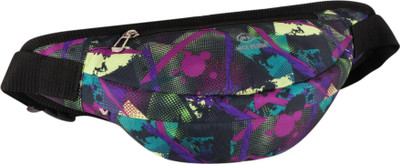 Nice Purse Designer 3-Zip Fancy travel waist bag dark multicolor barfi cut07 Waist bag(Multicolor)